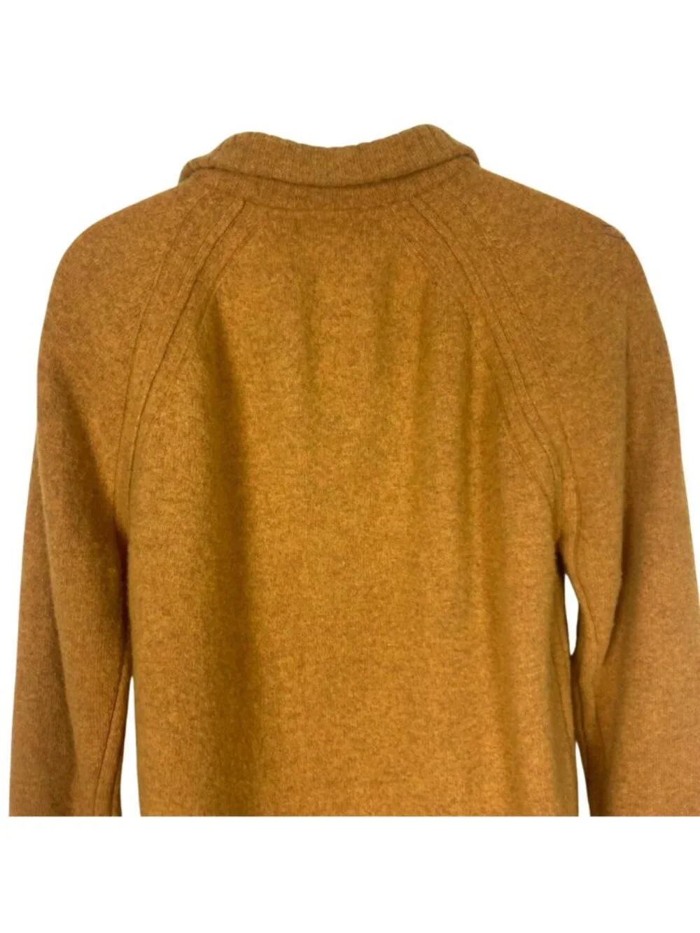 Banana Republic Wool Blend Pullover Henley Sweater Mens XL Mustard Yellow Soft